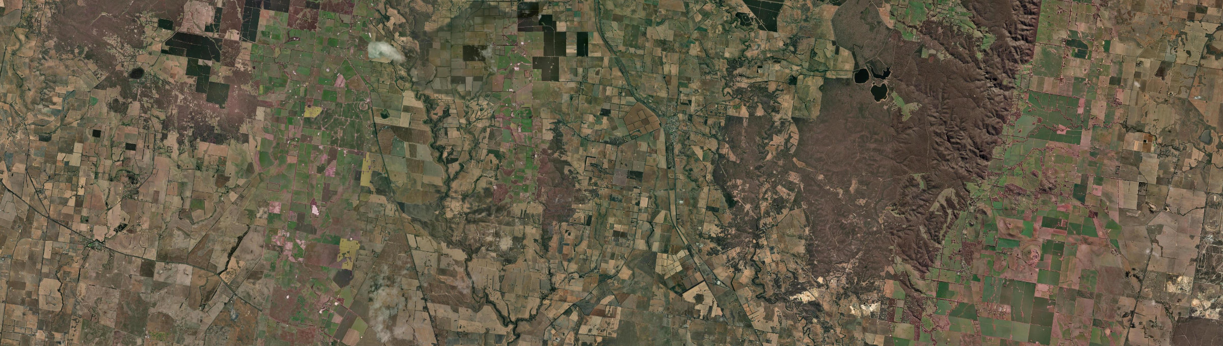 Aerial view of Meredith, VIC