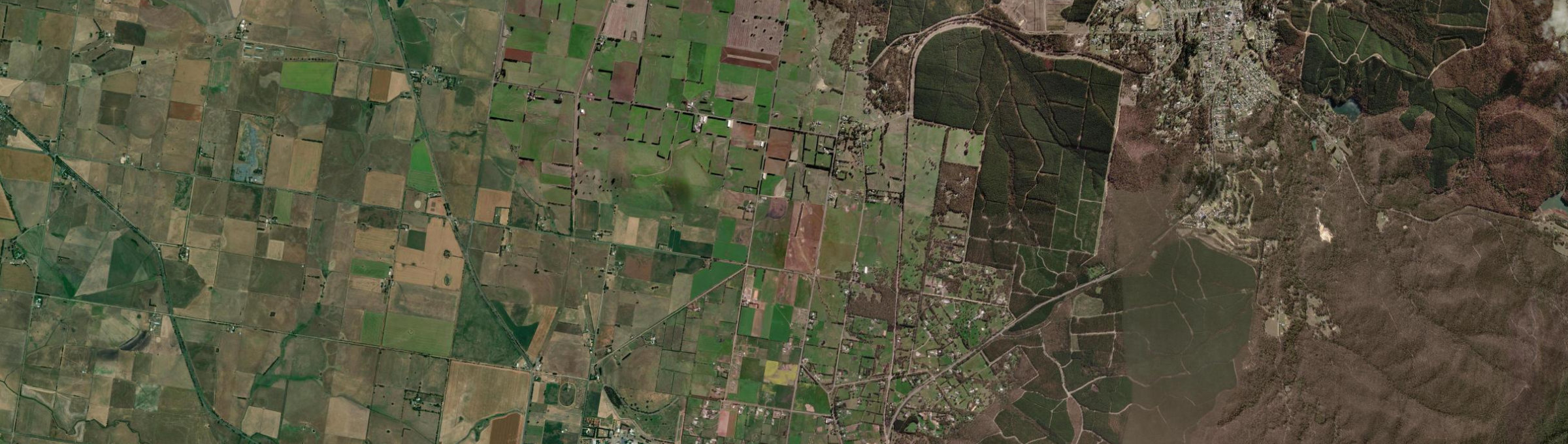 Aerial view of Bald Hills (Vic.), VIC