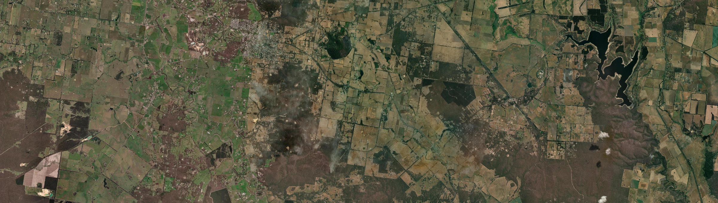 Aerial view of Scotsburn, VIC