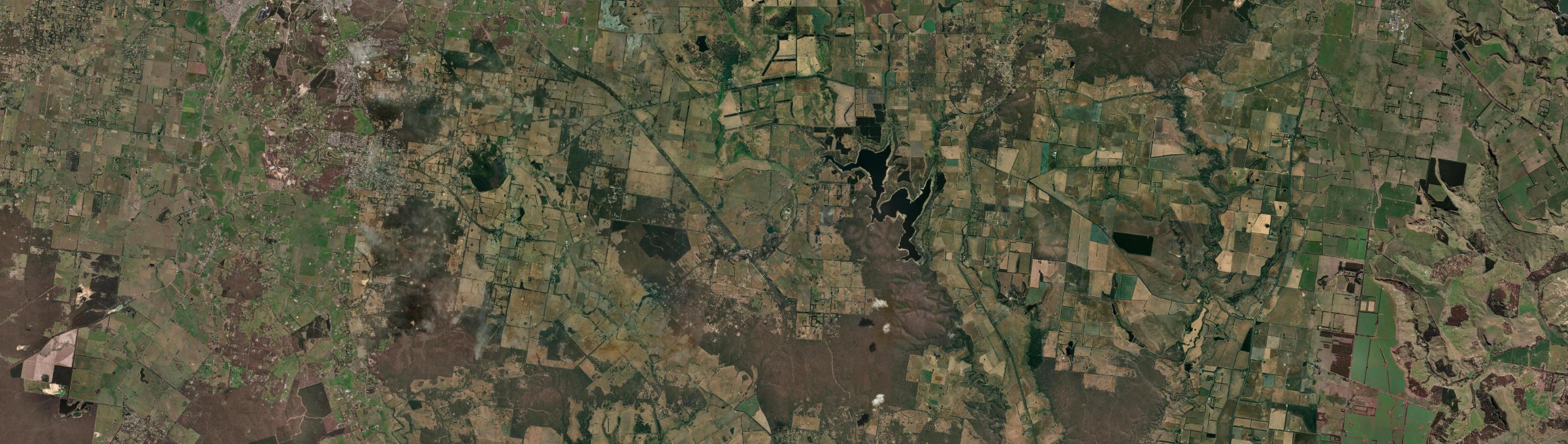 Aerial view of Lal Lal, VIC