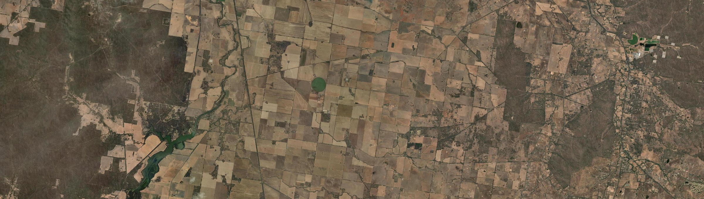 Aerial view of Woodstock West, VIC