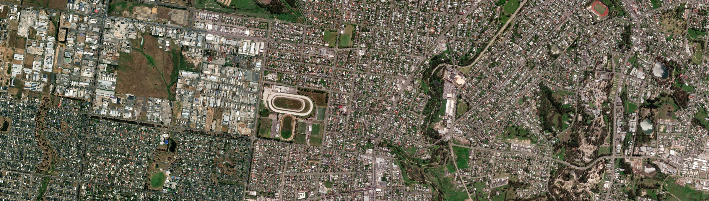 Aerial view of Redan, VIC