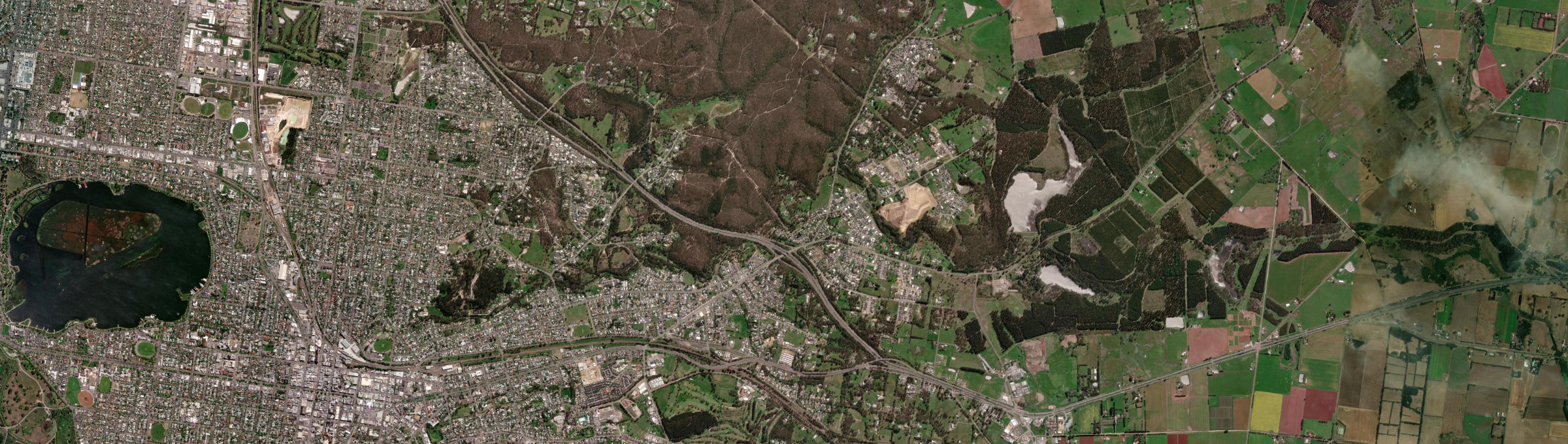 Aerial view of Brown Hill (Vic.), VIC
