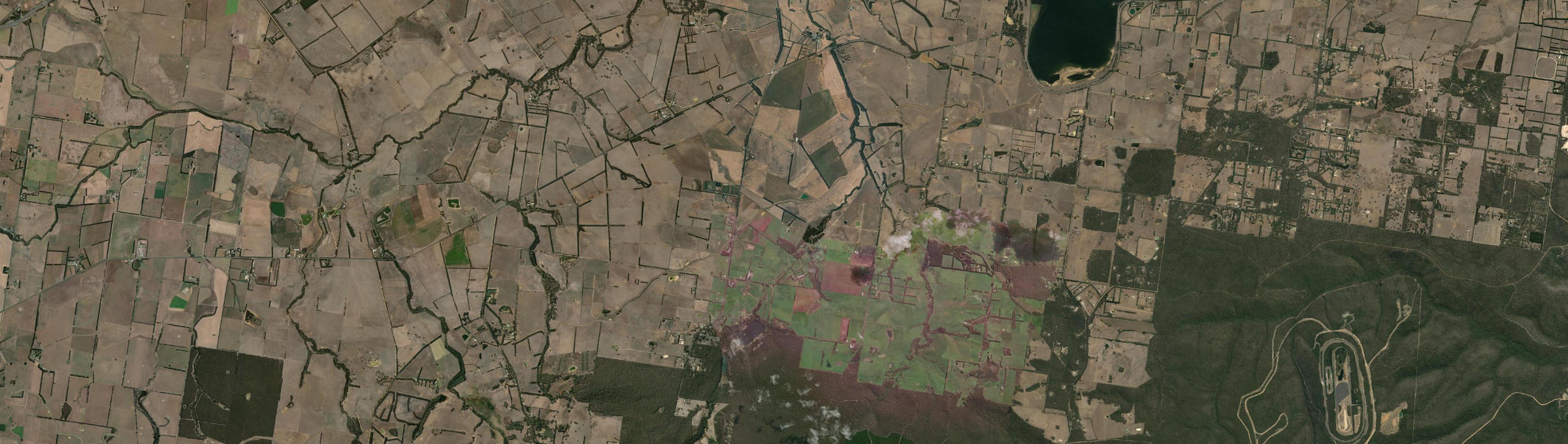 Aerial view of Winchelsea South, VIC