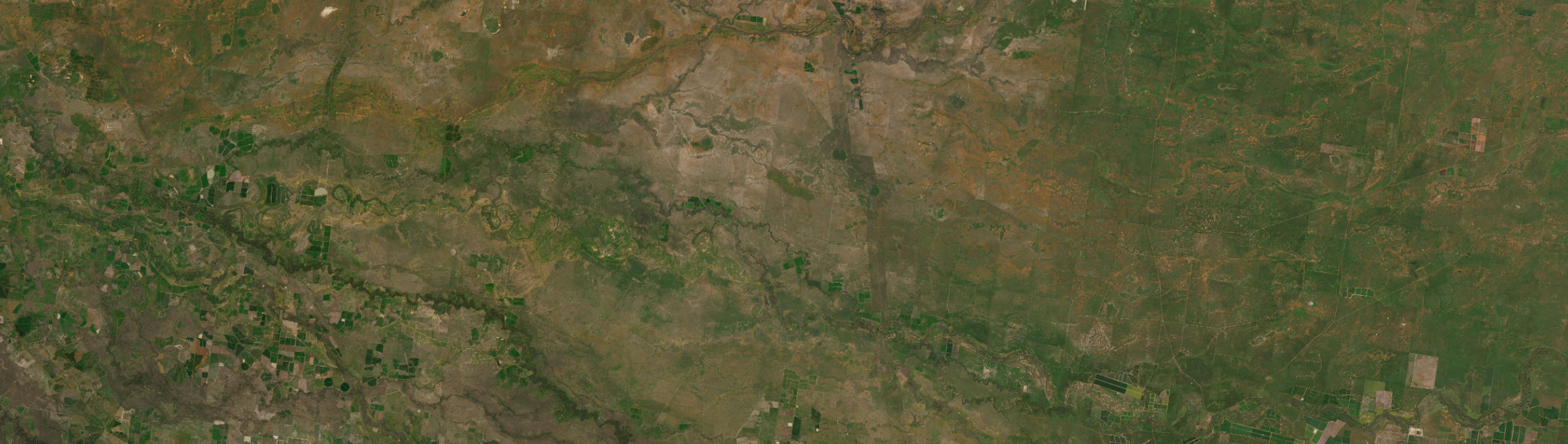 Aerial view of Wanganella, NSW