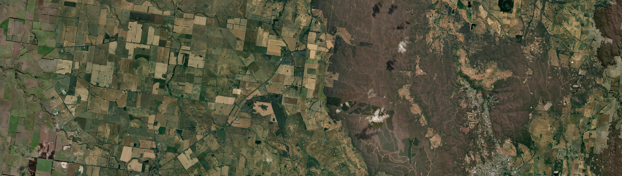 Aerial view of Kooroocheang, VIC