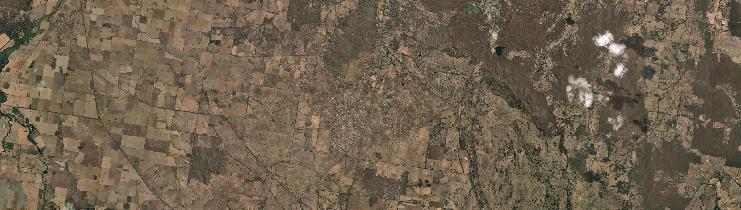Aerial view of Lockwood South, VIC
