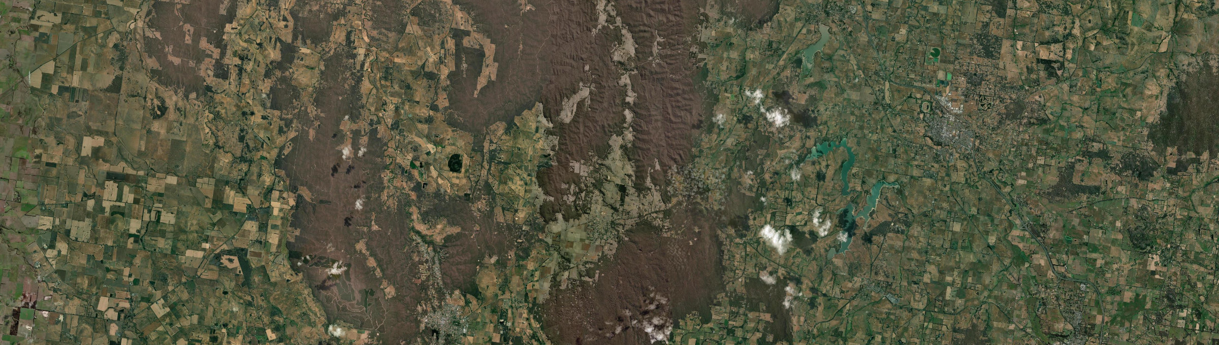 Aerial view of Glenlyon (Vic.), VIC