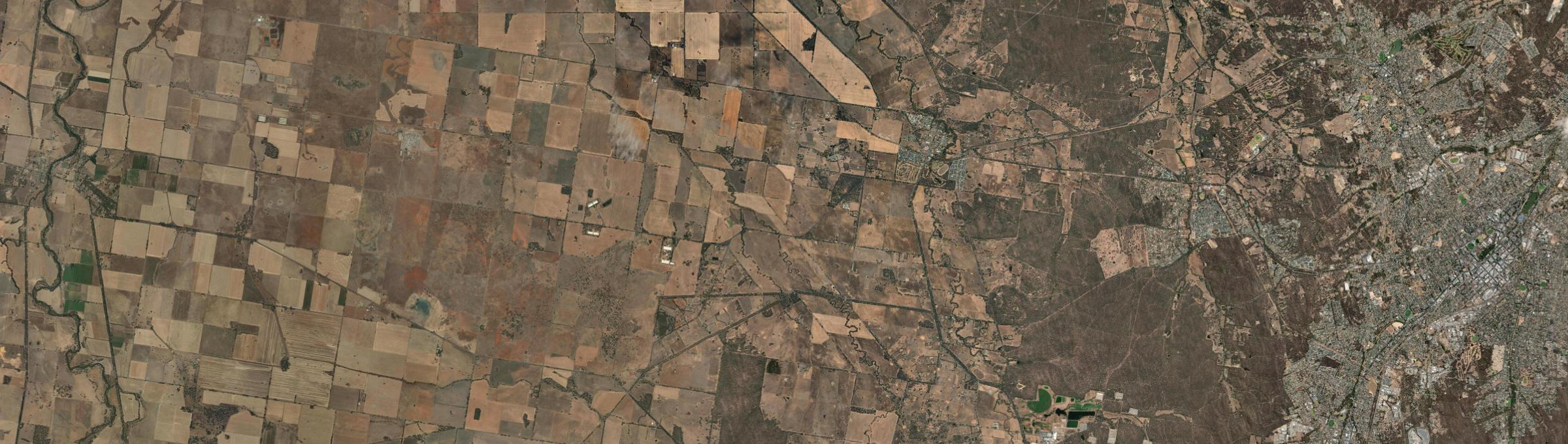 Aerial view of Marong, VIC