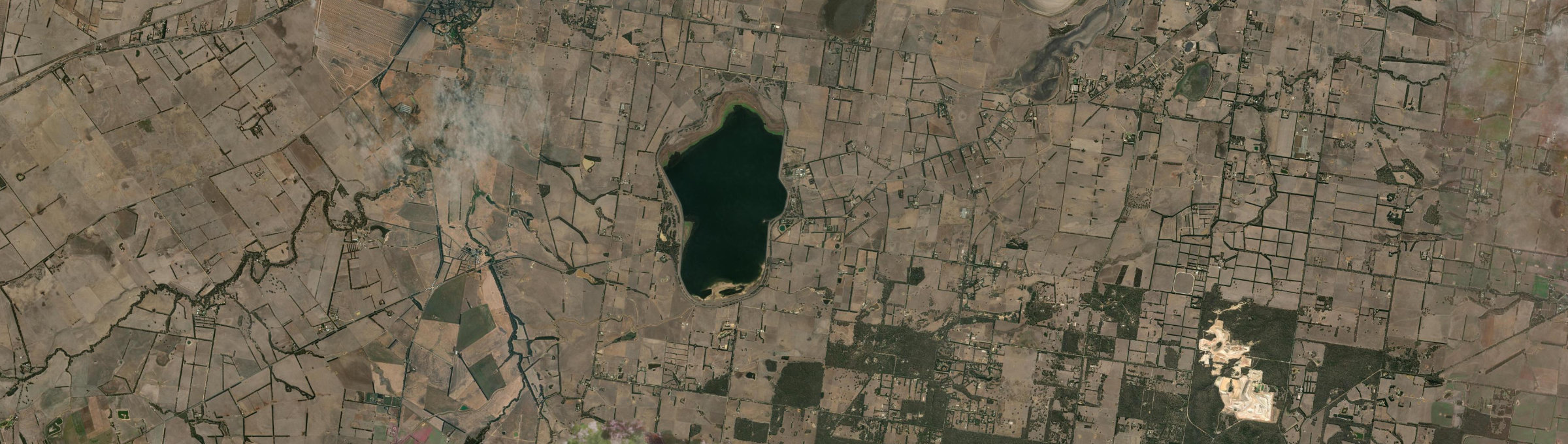 Aerial view of Wurdiboluc, VIC