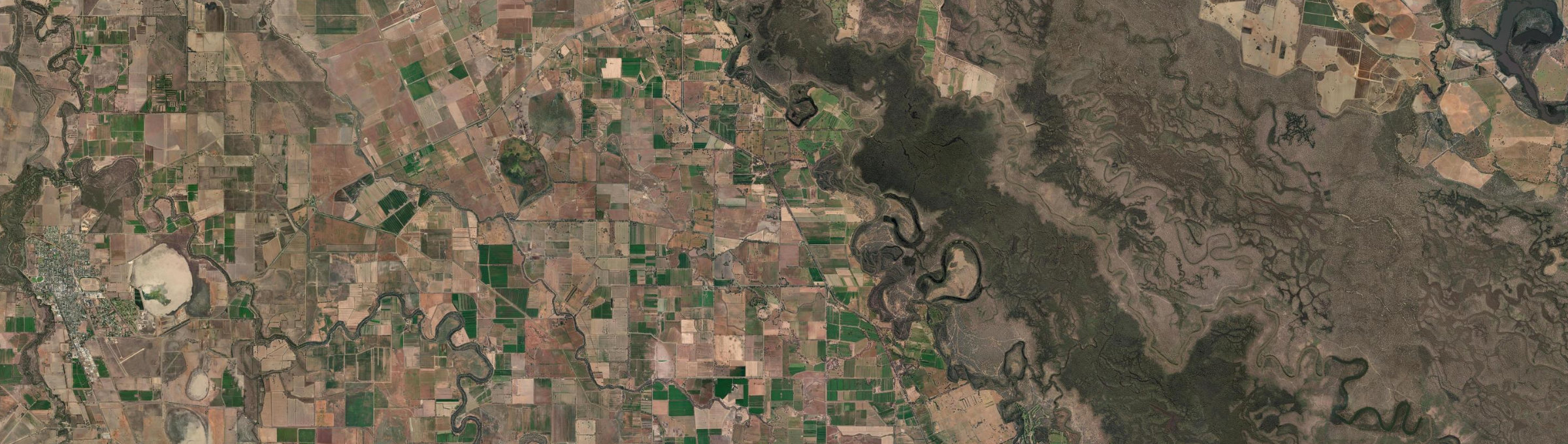 Aerial view of Gannawarra, VIC