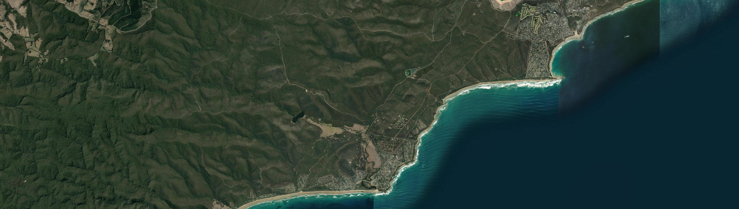 Aerial view of Aireys Inlet, VIC