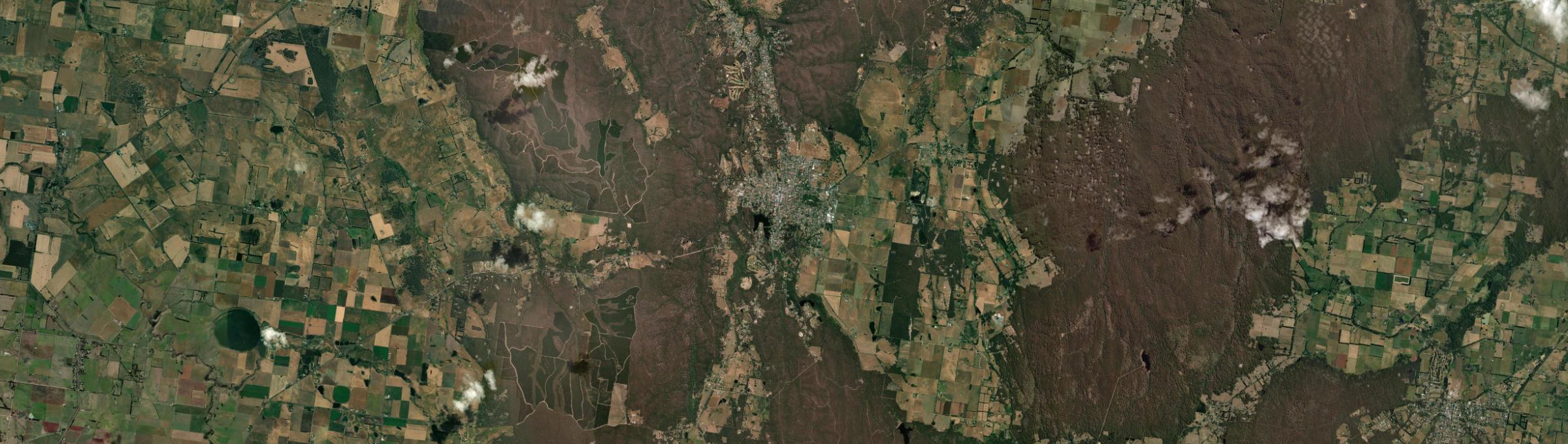 Aerial view of Daylesford, VIC