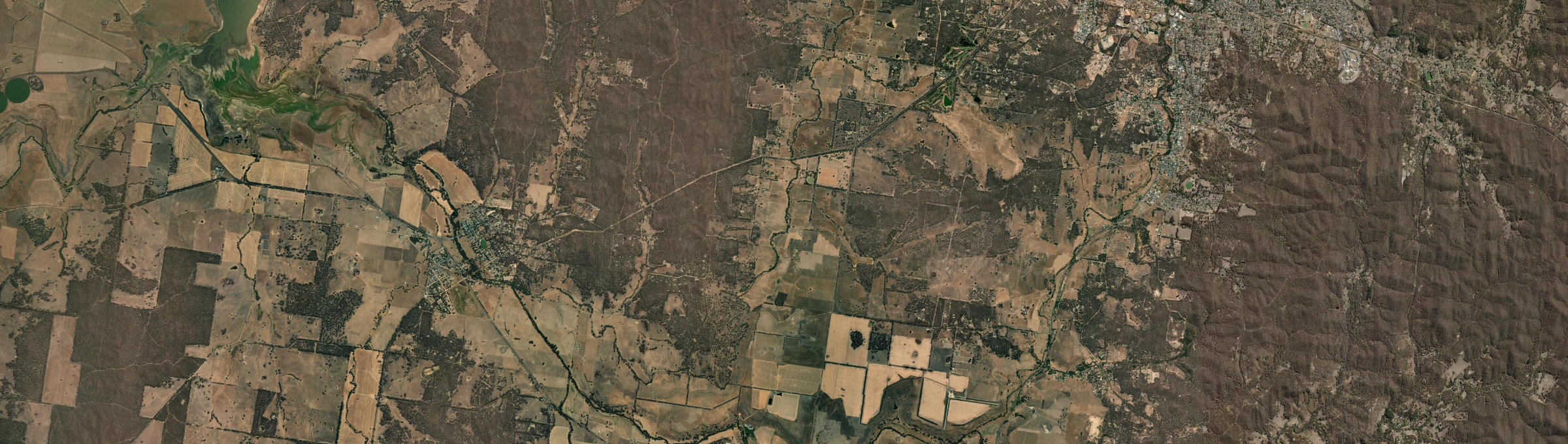 Aerial view of Muckleford South, VIC