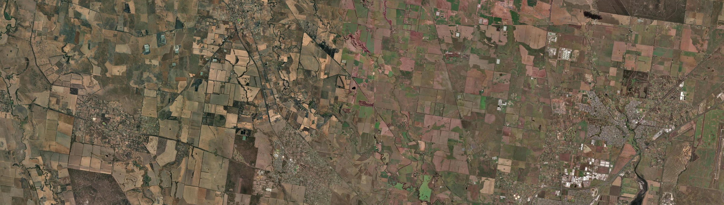 Aerial view of Sutherlands Creek, VIC