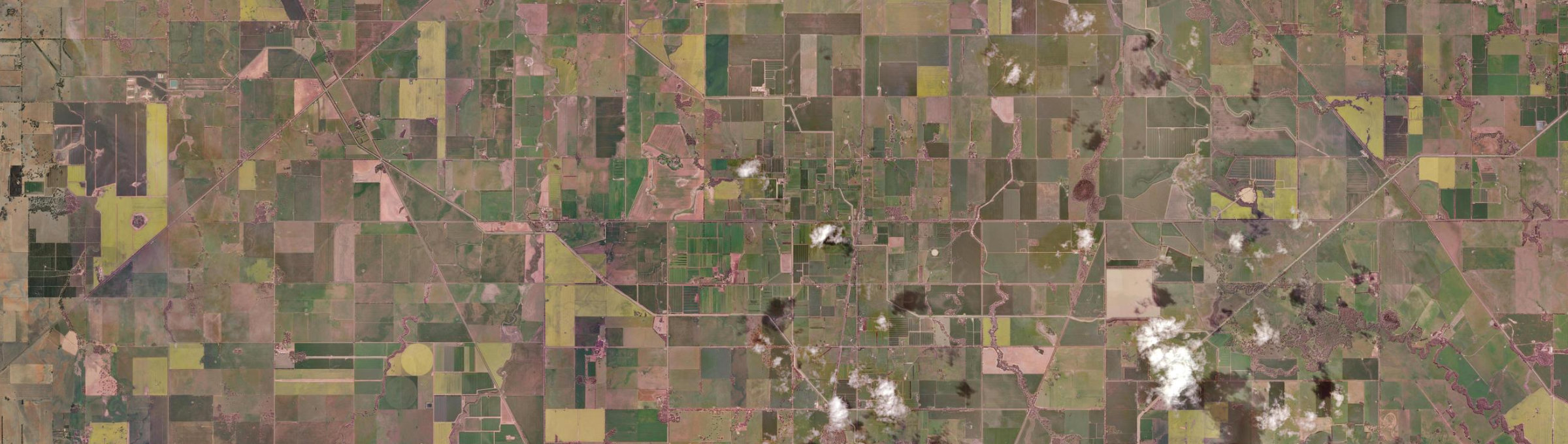 Aerial view of Dingee, VIC