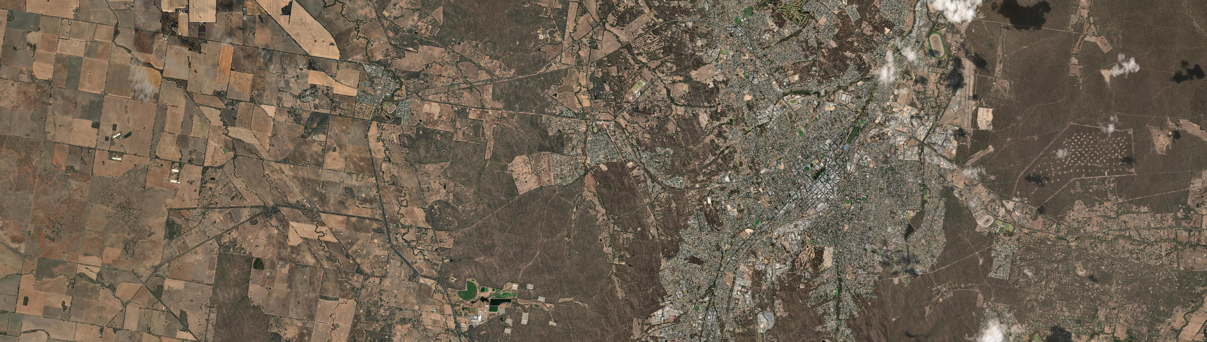 Aerial view of Maiden Gully, VIC