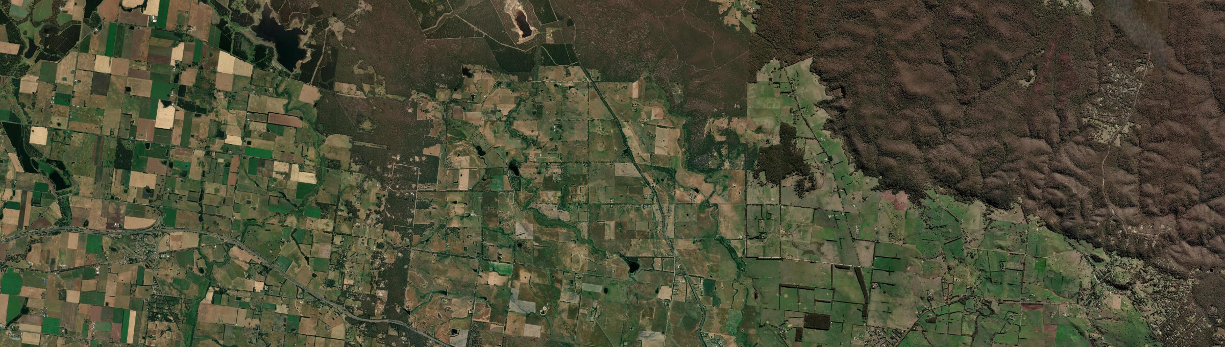 Aerial view of Bunding, VIC