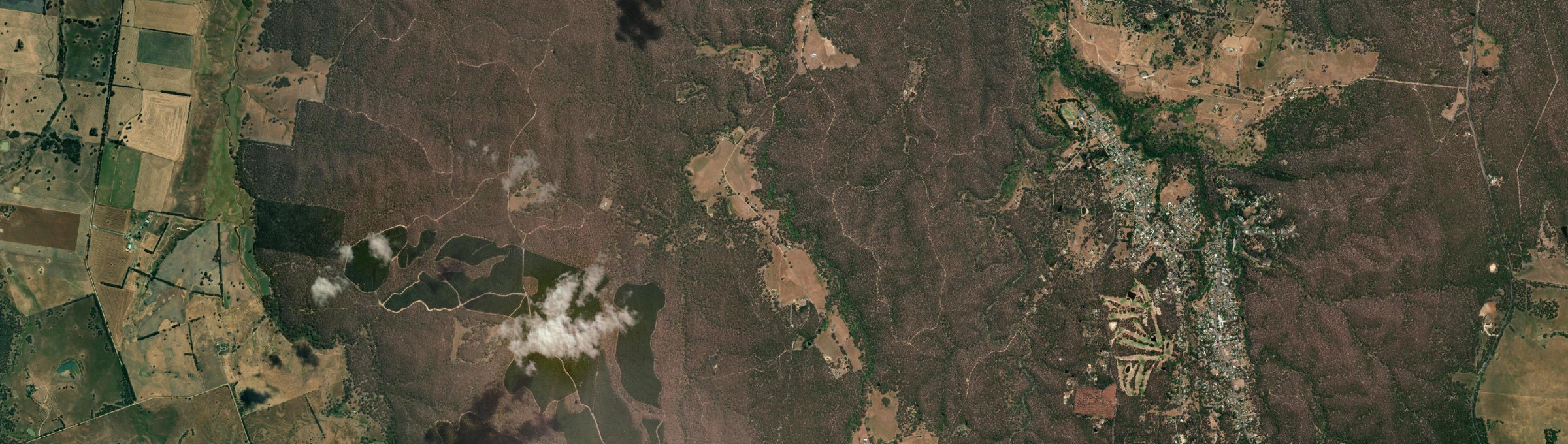 Aerial view of Basalt (Vic.), VIC