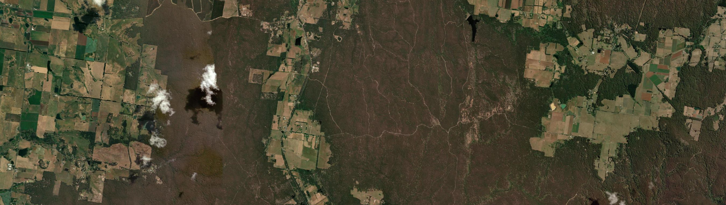 Aerial view of Leonards Hill, VIC
