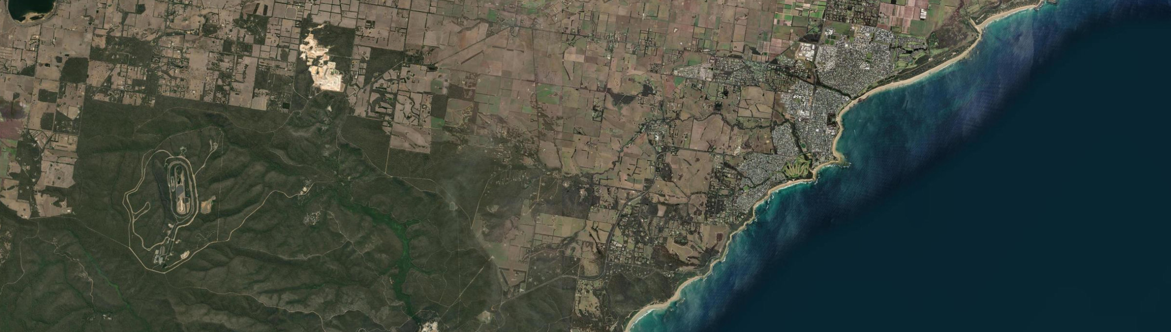 Aerial view of Bellbrae, VIC