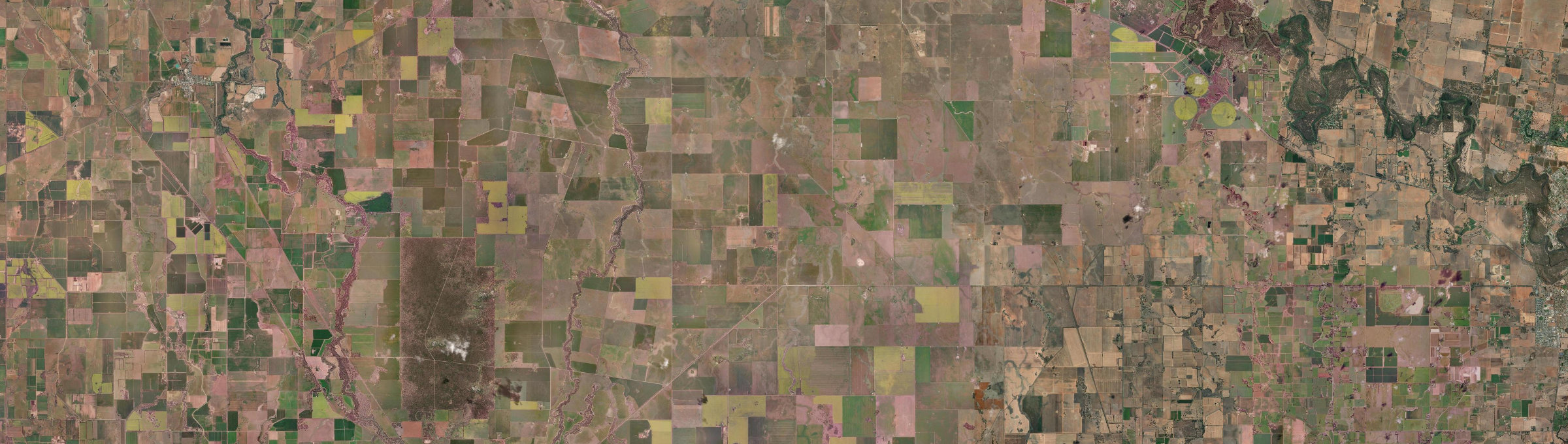 Aerial view of Terrick Terrick East, VIC