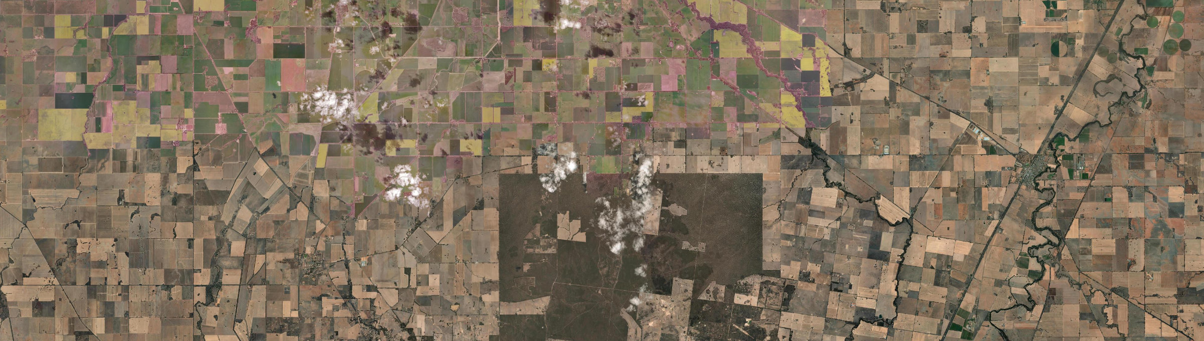 Aerial view of Kamarooka, VIC