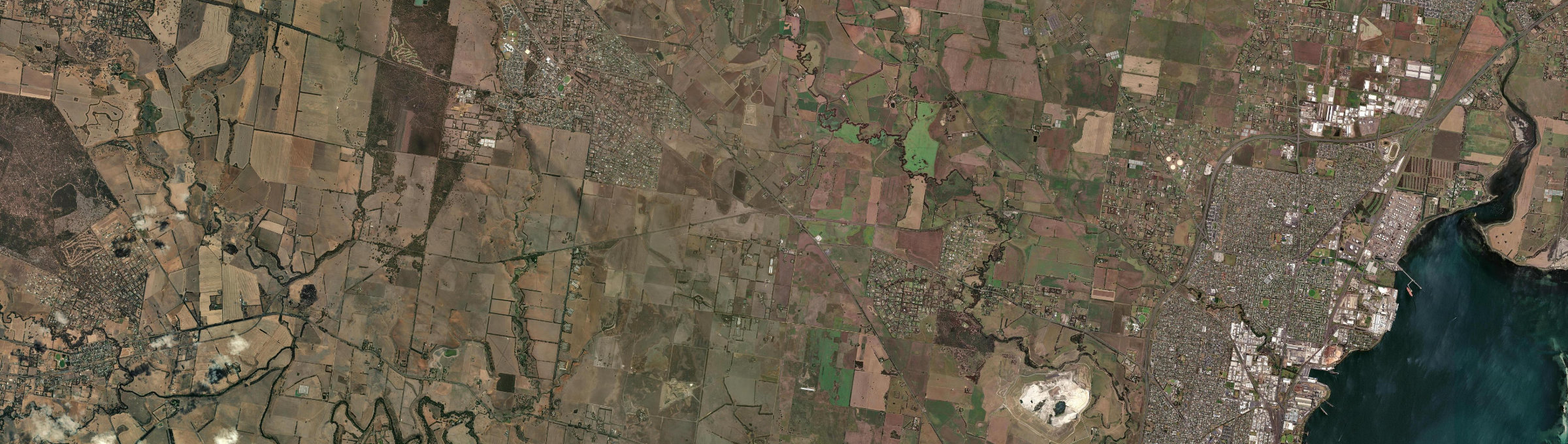 Aerial view of Gheringhap, VIC