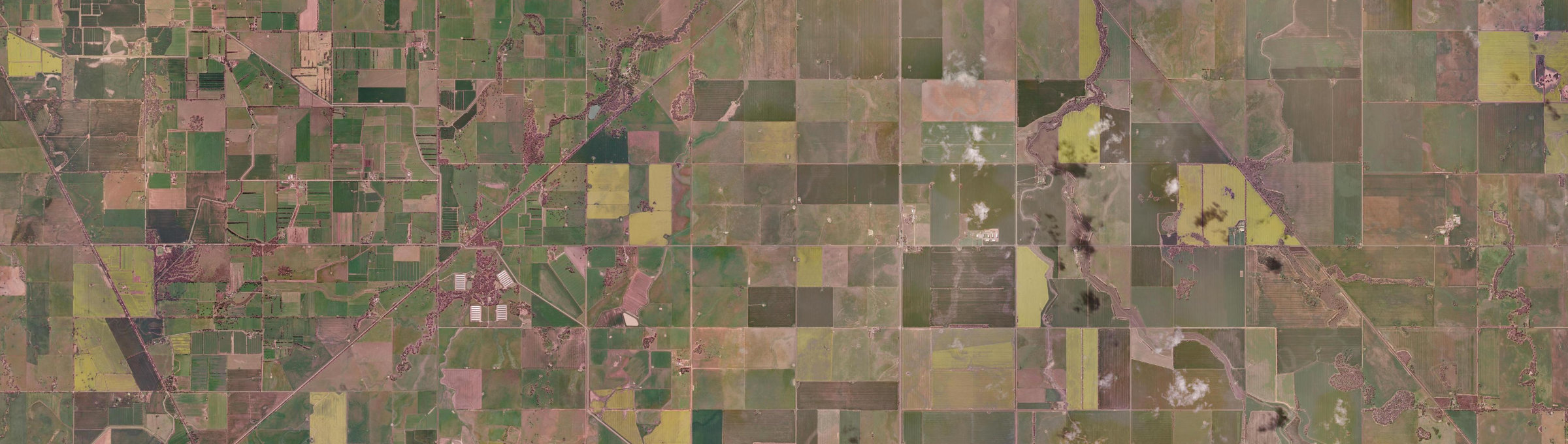 Aerial view of Prairie (Vic.), VIC