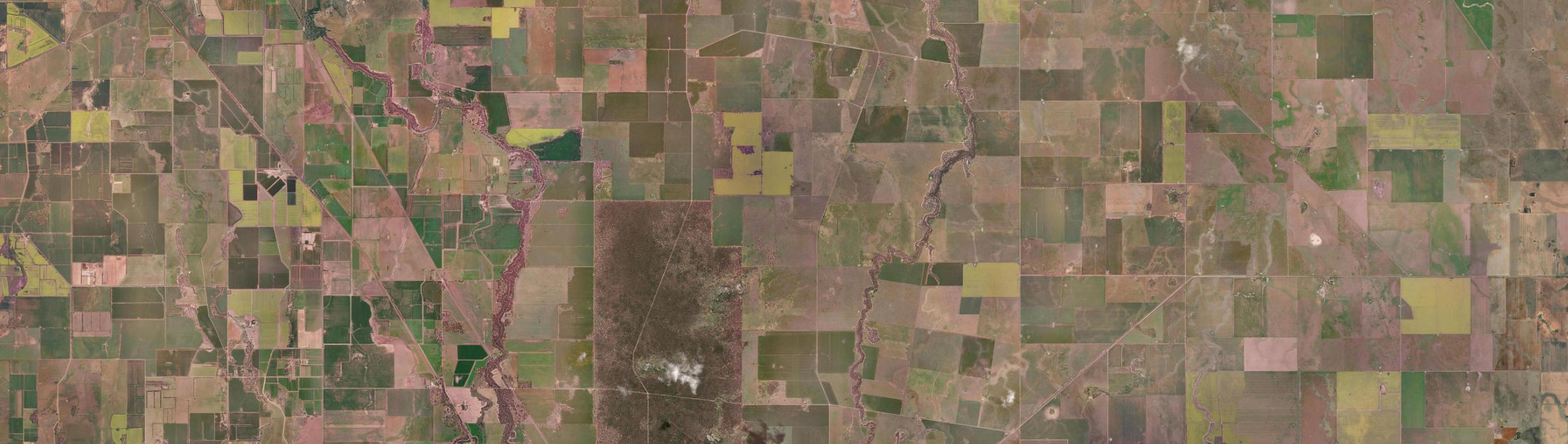 Aerial view of Terrick Terrick, VIC