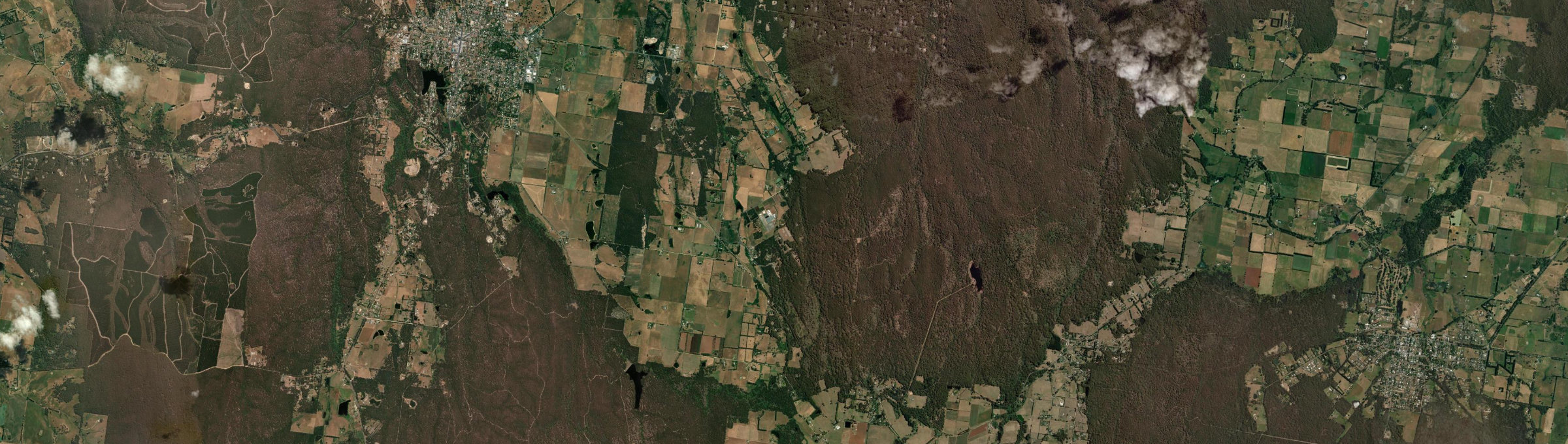 Aerial view of Musk, VIC