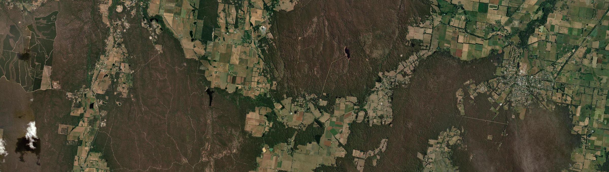 Aerial view of Bullarto, VIC