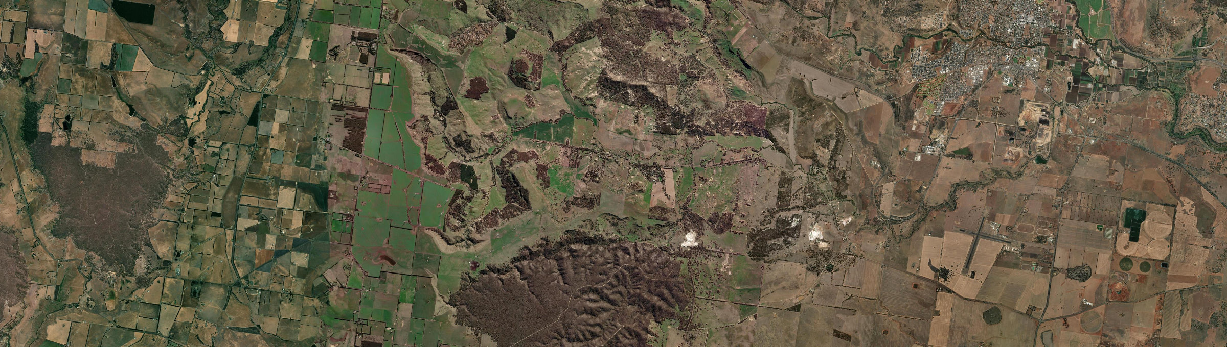 Aerial view of Glenmore (Vic.), VIC