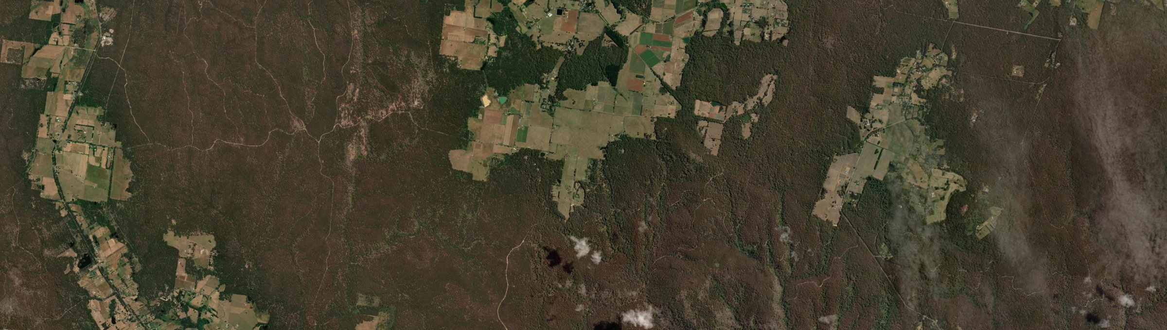 Aerial view of Bullarto South, VIC