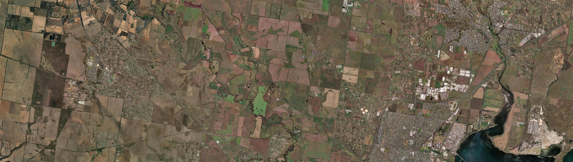 Aerial view of Moorabool, VIC