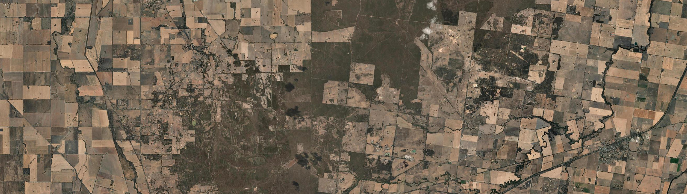 Aerial view of Huntly North, VIC