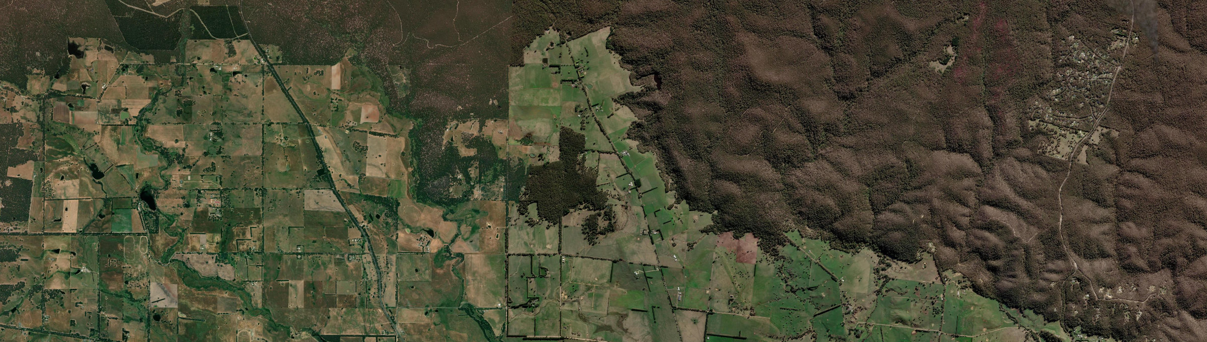 Aerial view of Colbrook, VIC
