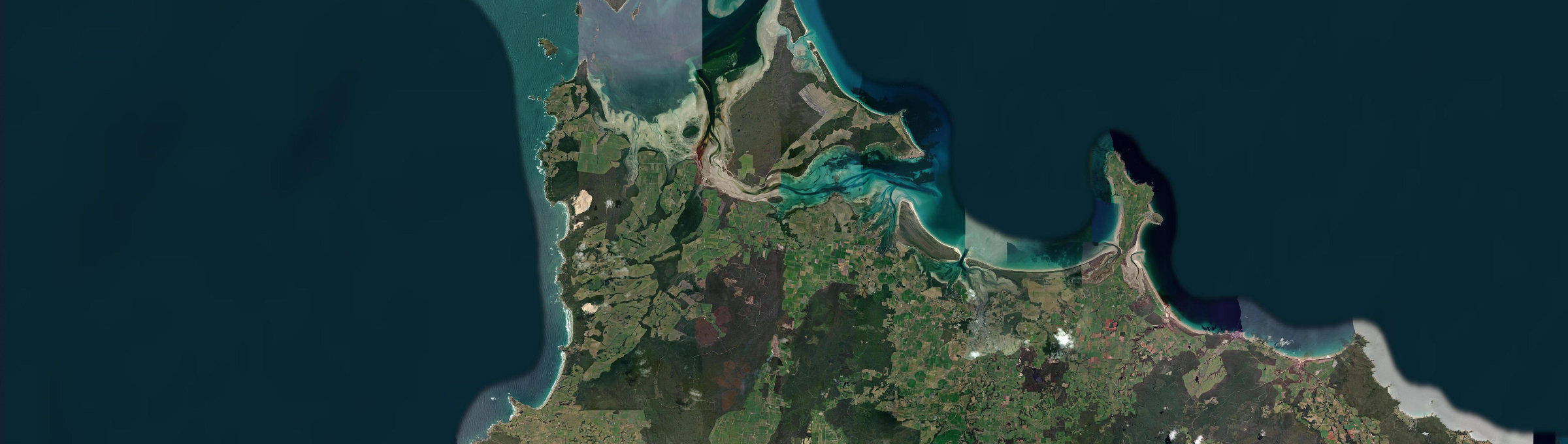 Aerial view of West Montagu, TAS
