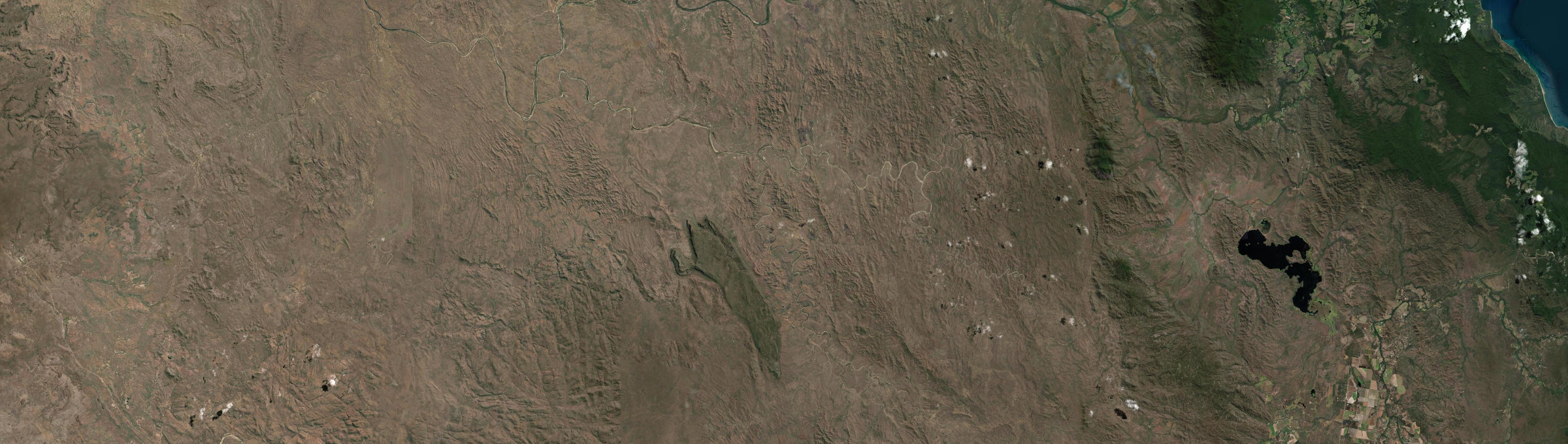 Aerial view of Mount Mulligan, QLD