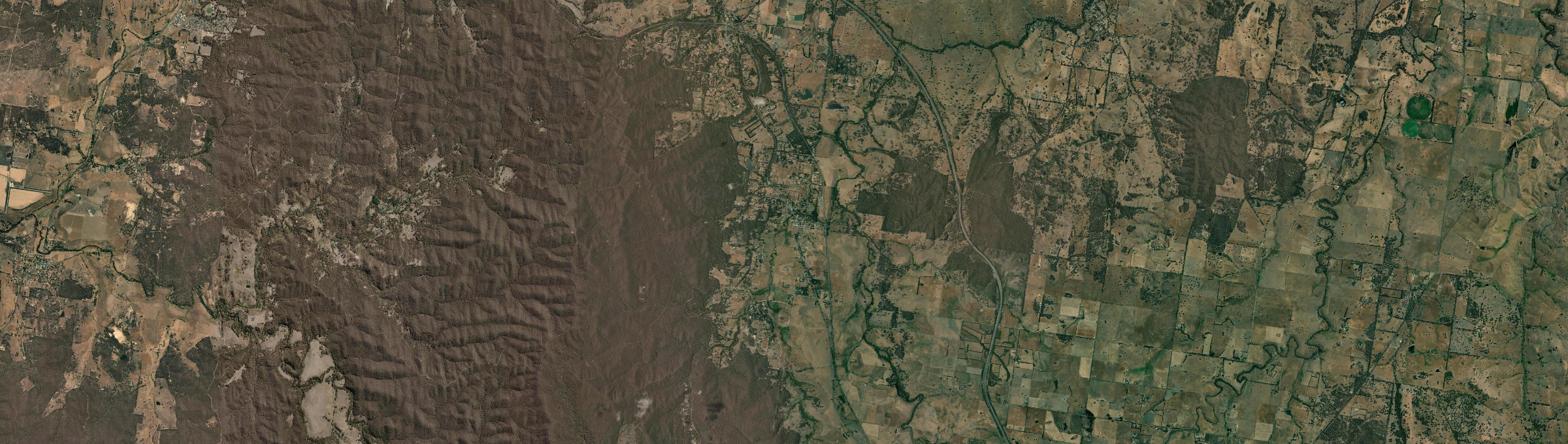 Aerial view of Taradale (Vic.), VIC