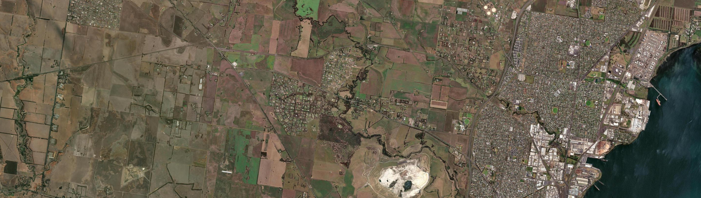Aerial view of Batesford, VIC