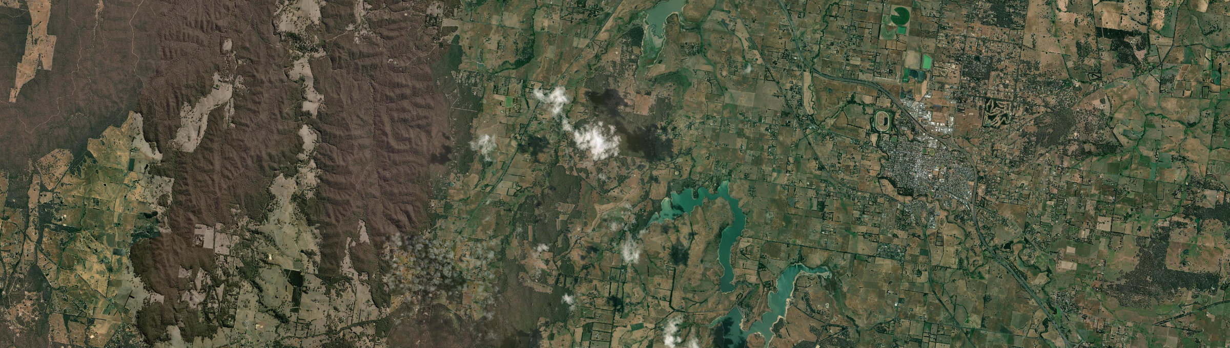 Aerial view of Lauriston, VIC