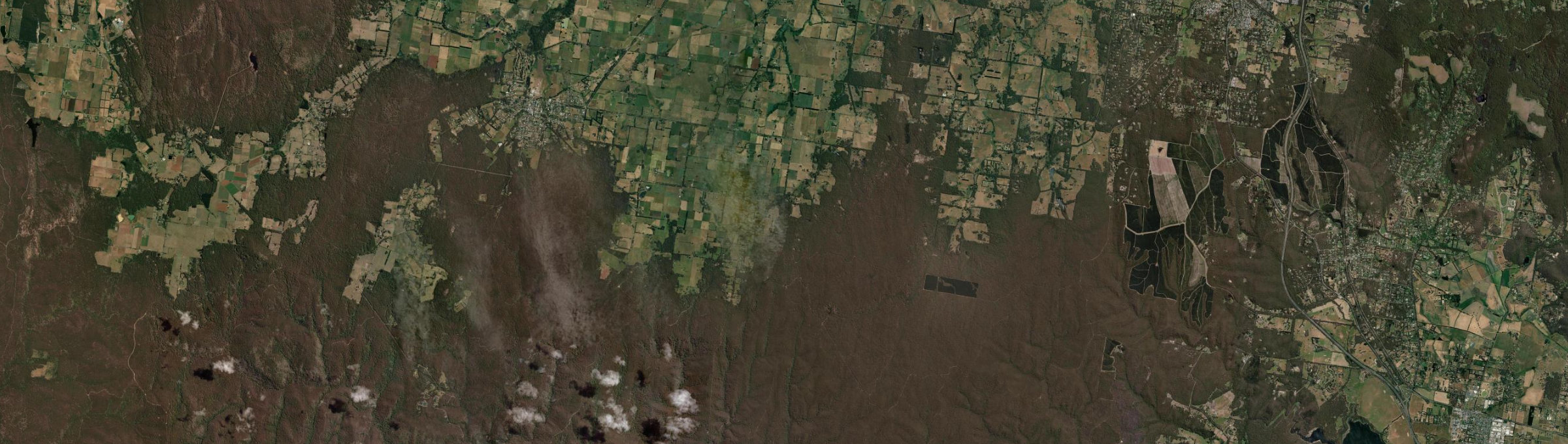 Aerial view of Trentham East, VIC