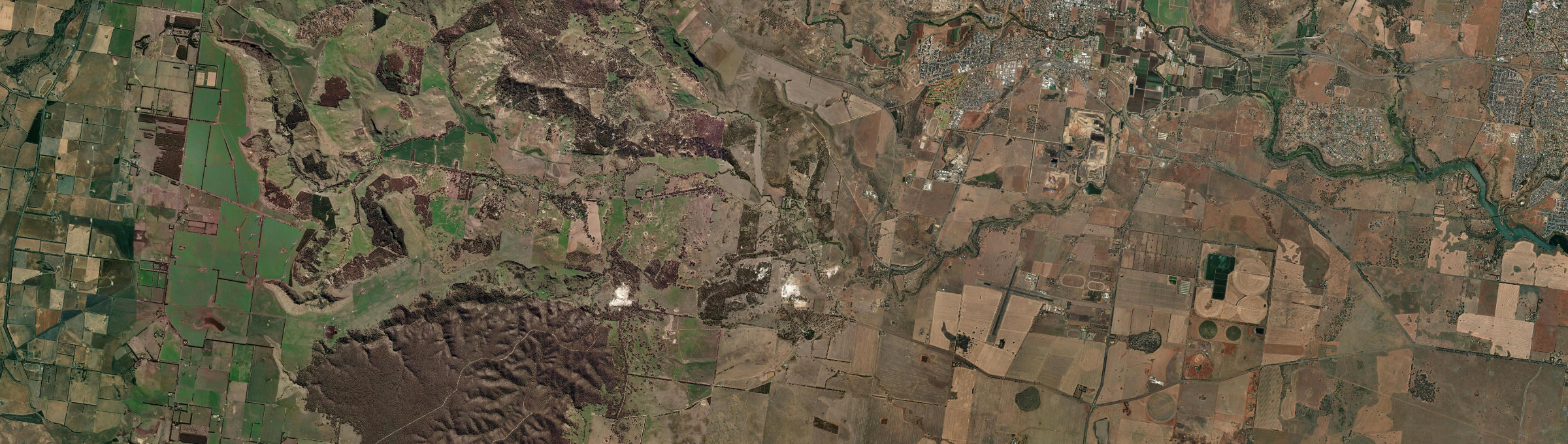 Aerial view of Rowsley, VIC
