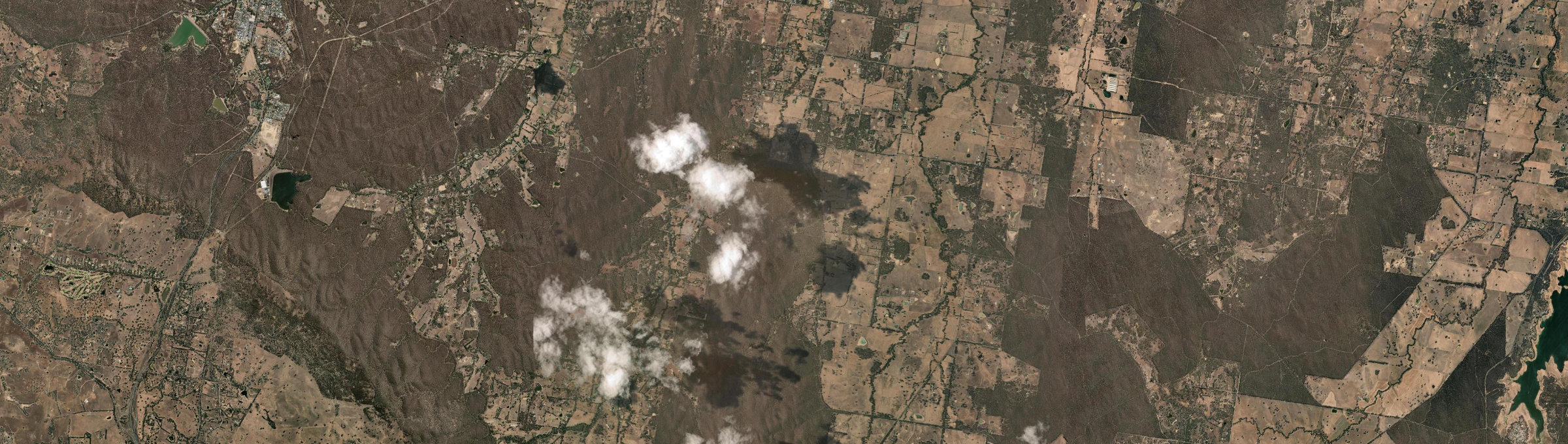 Aerial view of Emu Creek (Vic.), VIC