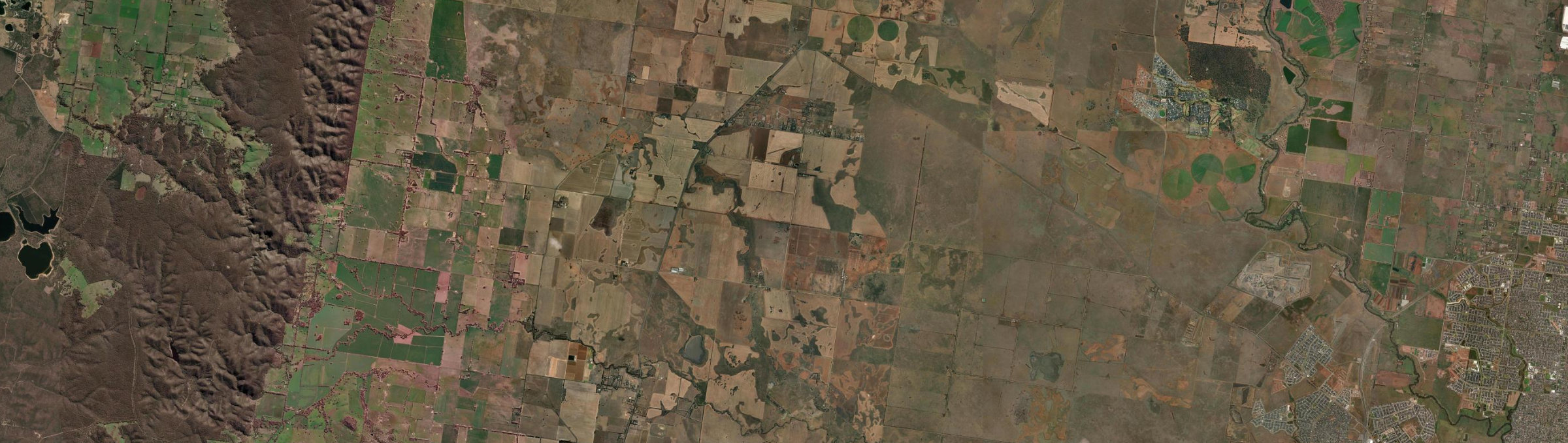 Aerial view of Balliang East, VIC