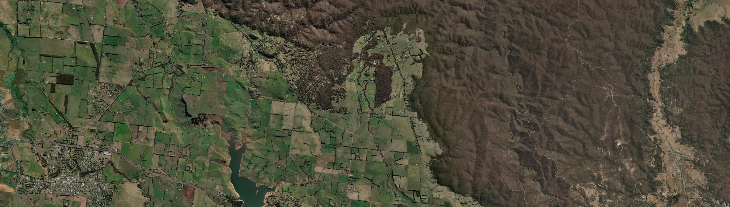 Aerial view of Korobeit, VIC