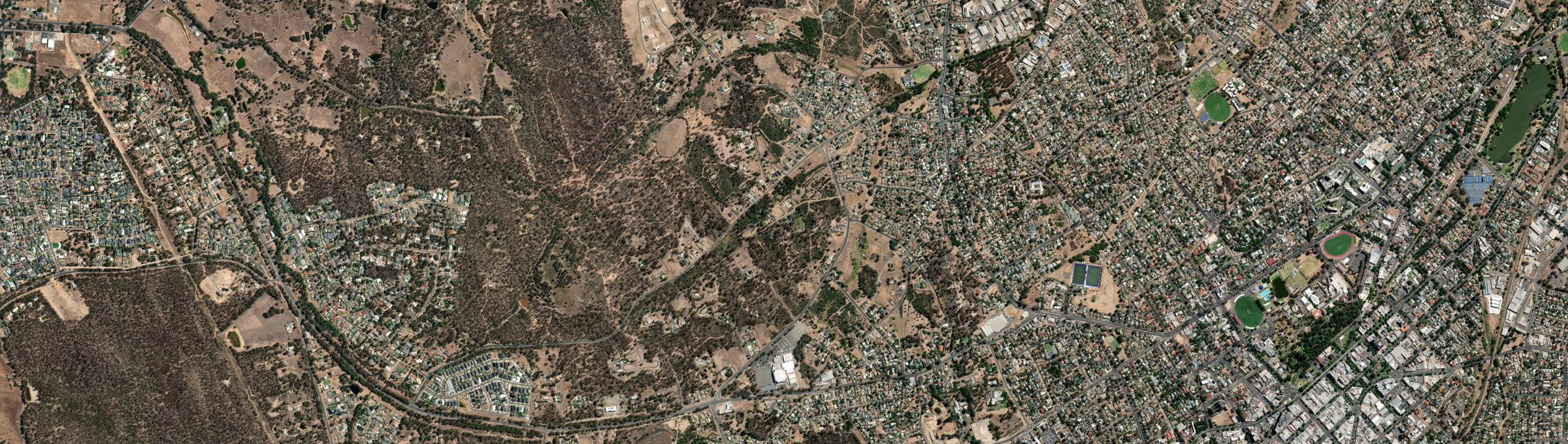 Aerial view of West Bendigo, VIC