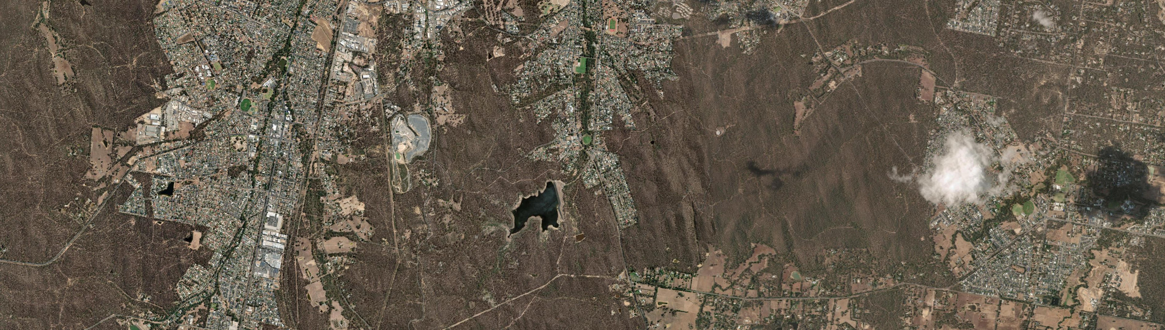 Aerial view of Spring Gully (Vic.), VIC