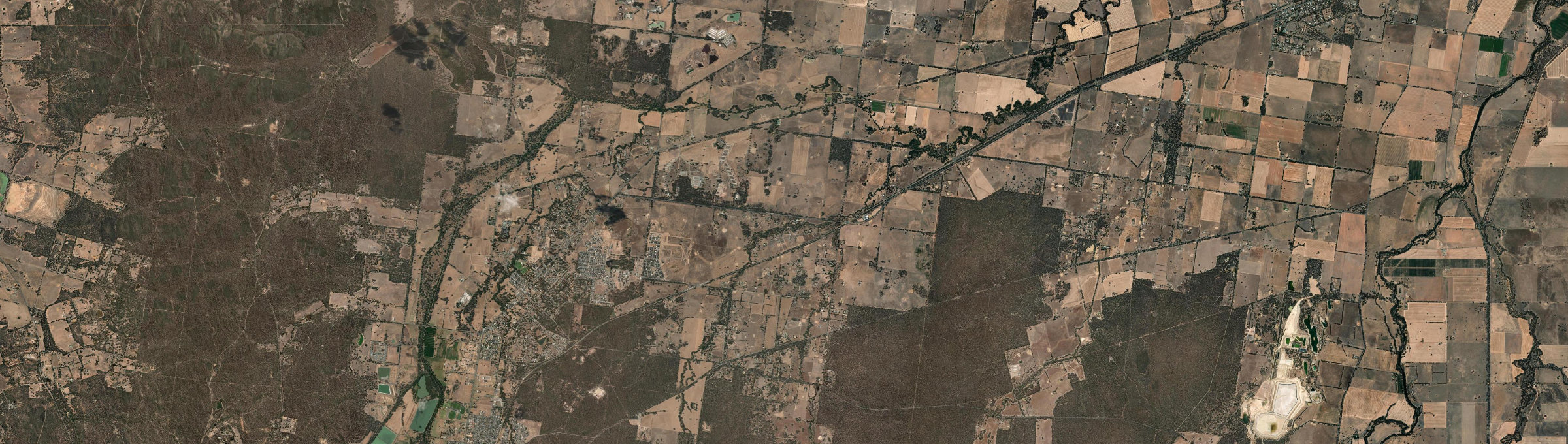 Aerial view of Bagshot, VIC
